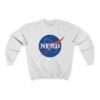 NASA "Nerd" unisex sweatshirt - white