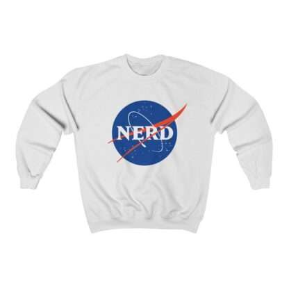 NASA "Nerd" unisex sweatshirt - white