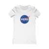 White NASA "nerd" women's t-shirt
