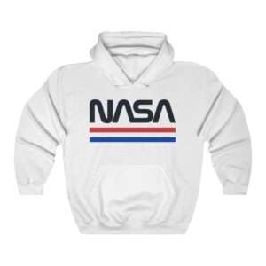 Retro style NASA unisex sweatshirt - white