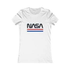 White NASA women's t-shirt - retro style