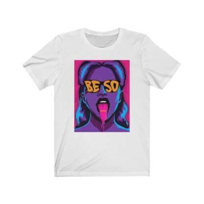 White Unisex T-Shirt with Animux Beso Album Art