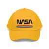 Yellow NASA hat in retro style