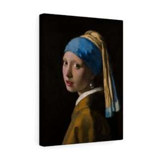 Canvas print of the "Girl with a Pearl Earring" by Johannes Vermeer (1665)