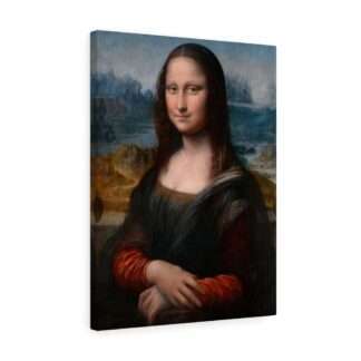 Canvas print of a recolored version of "Mona Lisa" by Leonardo da Vinci (1503)