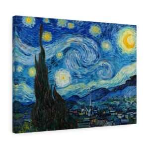 Canvas print of the "The Starry Night" by Vincent van Gogh (1889)