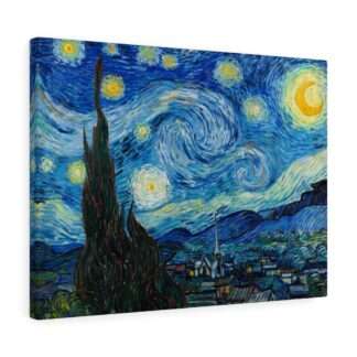 Canvas print of the "The Starry Night" by Vincent van Gogh (1889)