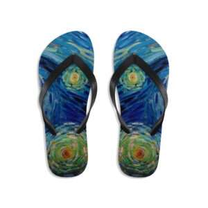 Vincent van Gogh "The Starry Night" Unisex Flip-Flops