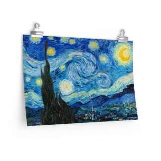 Gallery print of the "The Starry Night" by Vincent van Gogh (1889)