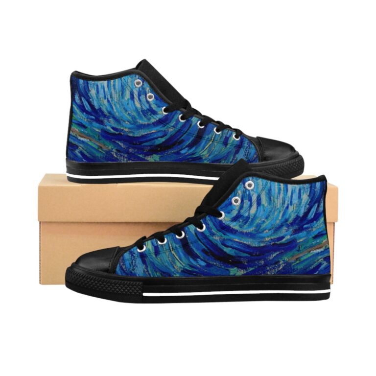 Vincent van Gogh "The Starry Night" Men's High-top Sneakers