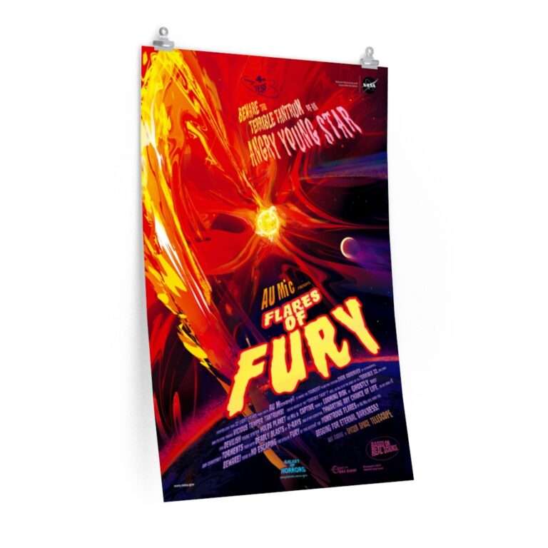 Flares of Furry: Printed NASA horror poster