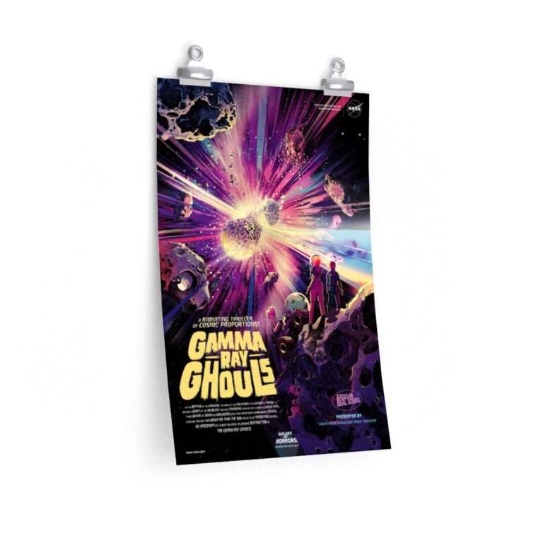 Gamma Ray Ghouls: Printed NASA horror poster