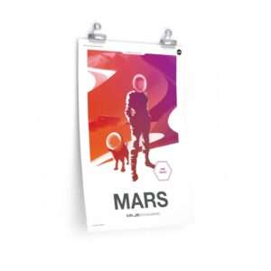 Mars: Printed NASA "Moon to Mars" poster