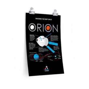 Poster print of NASA Orion "Designed for Deep Space"
