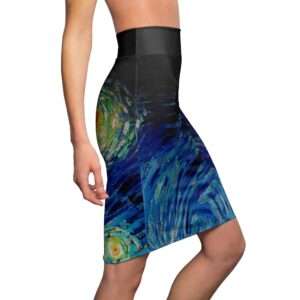Vincent van Gogh "The Starry Night" Women's Pencil Skirt