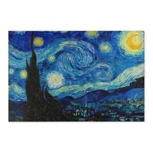 Polyester Area Rug ft. "The Starry Night" by Vincent van Gogh