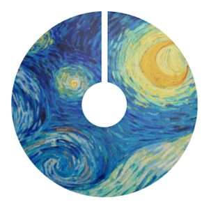 Christmas Tree Skirt ft. "The Starry Night" by Vincent van Gogh
