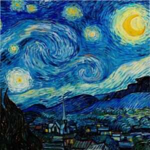 Duvet Cover ft. "The Starry Night" by Vincent van Gogh