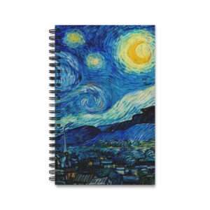 Spiral Notebook Journal ft. "The Starry Night" by Vincent van Gogh