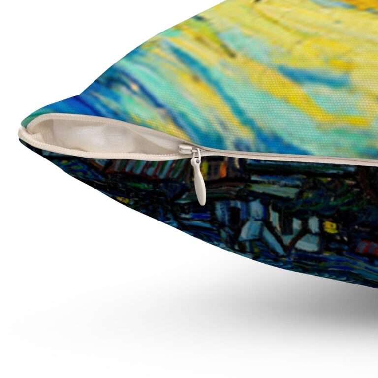 Throw Pillow ft. "The Starry Night" by Vincent van Gogh - Image 2