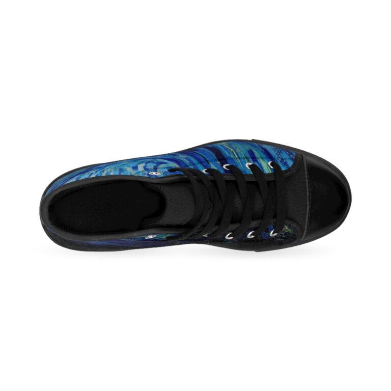 Vincent van Gogh "The Starry Night" Men's High-top Sneakers - Image 2