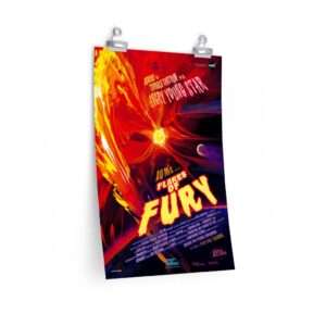 Flares of Furry: Printed NASA horror poster
