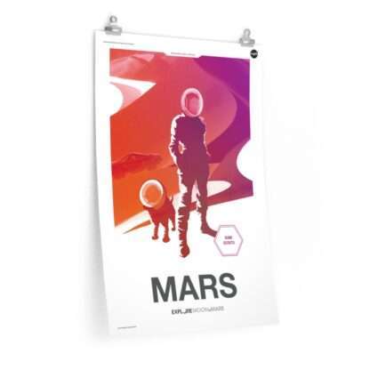 Mars: Printed NASA "Moon to Mars" poster
