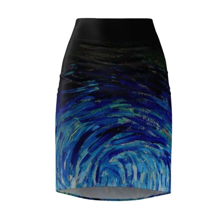 Vincent van Gogh "The Starry Night" Women's Pencil Skirt - Image 2