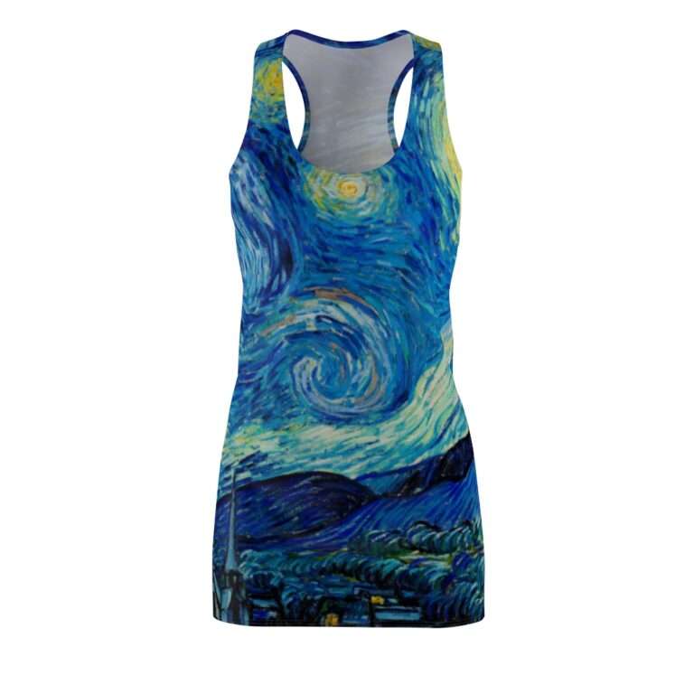 Vincent van Gogh "The Starry Night" Racerback Dress - Image 2