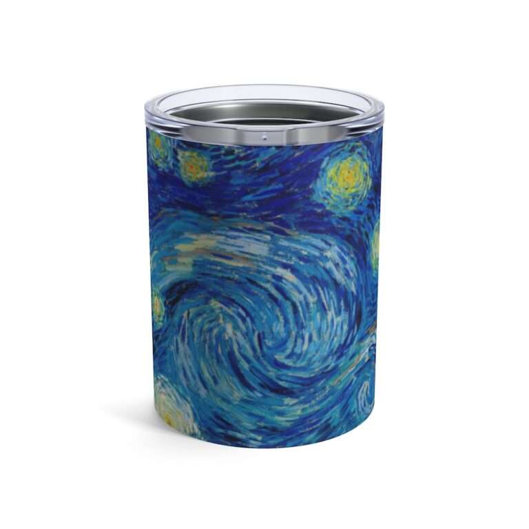 10oz Tumbler ft. "The Starry Night" by Vincent van Gogh - Image 2