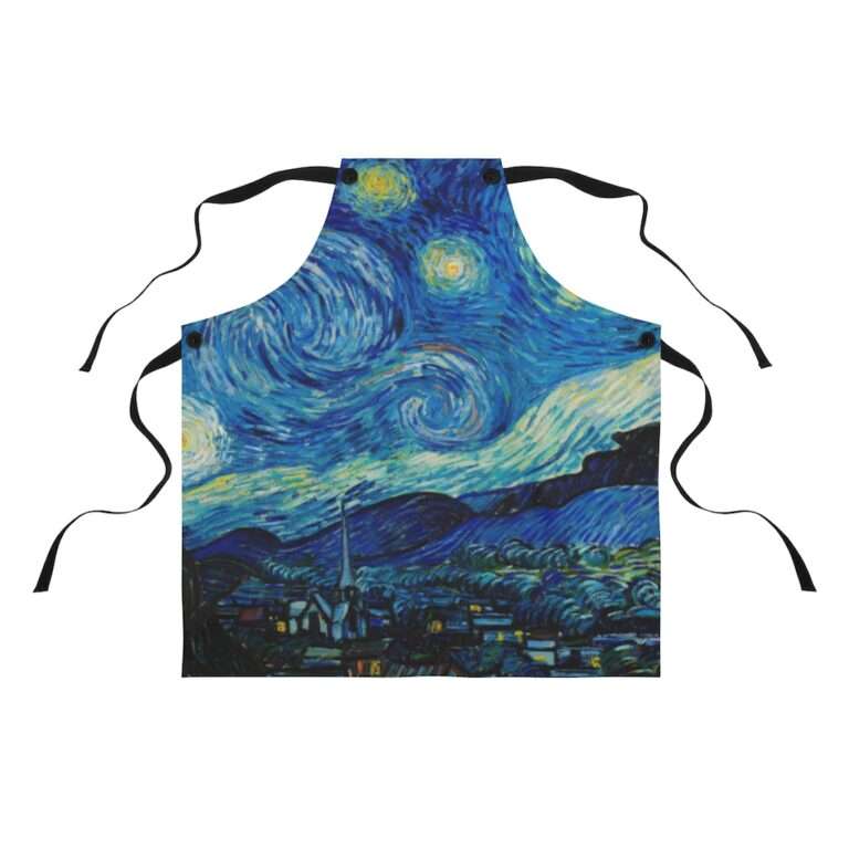 Apron ft. "The Starry Night" by Vincent van Gogh - Image 2