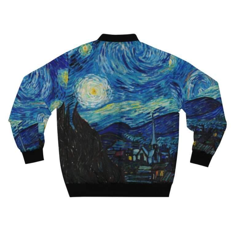 Bomber Jacket ft. "The Starry Night" by Vincent van Gogh - Image 2