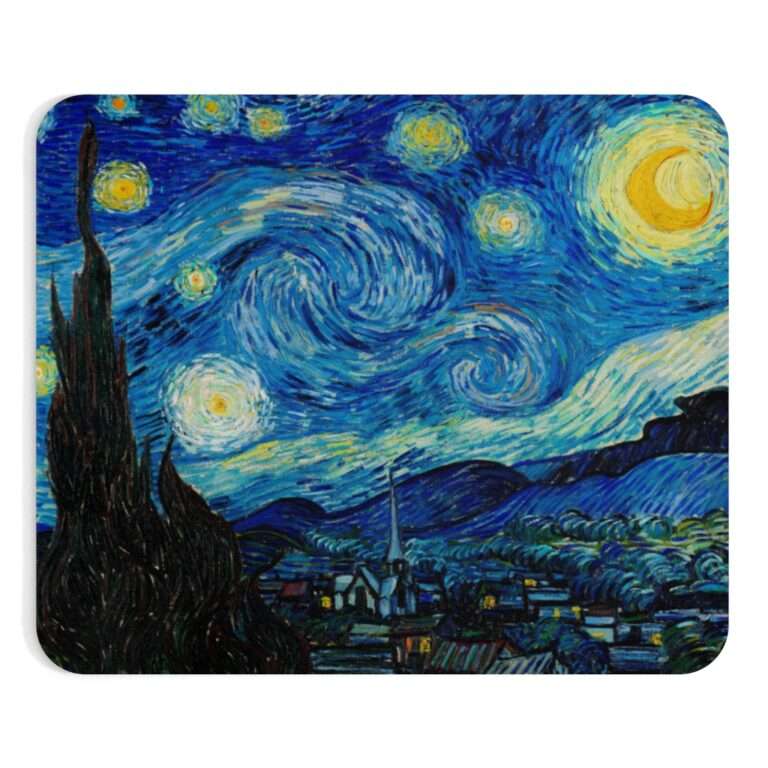 Mousepad ft. "The Starry Night" by Vincent van Gogh - Image 2