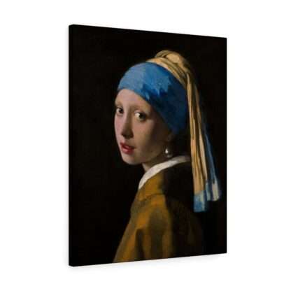 Canvas print of the "Girl with a Pearl Earring" by Johannes Vermeer (1665)