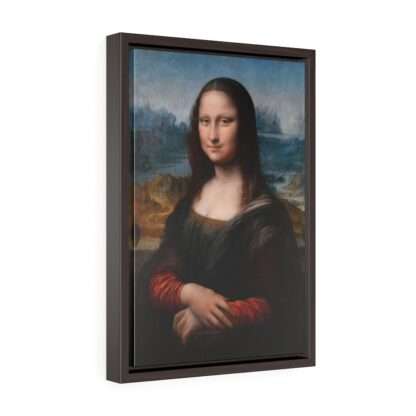 Framed canvas print of a recolored version of "Mona Lisa" by Leonardo da Vinci (1503)