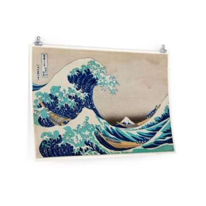 Poster print of "The Great Wave off Kanagawa" by Katsushika Hokusai (1829)