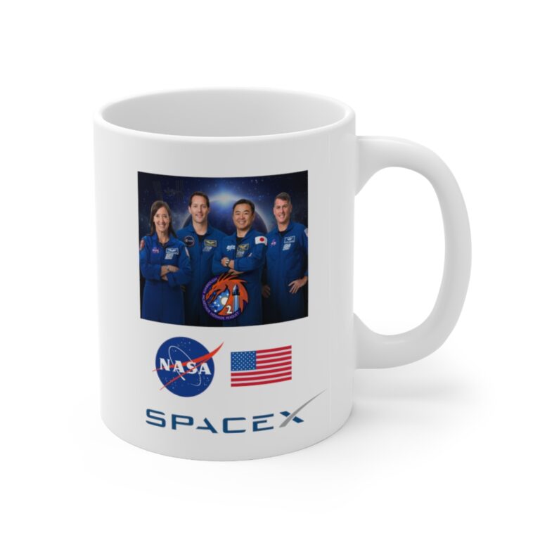 NASA Mug for "CREW-2" Mission ft. SpaceX Crew Dragon - Image 3