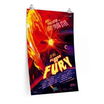 Flares of Furry: Printed NASA horror poster