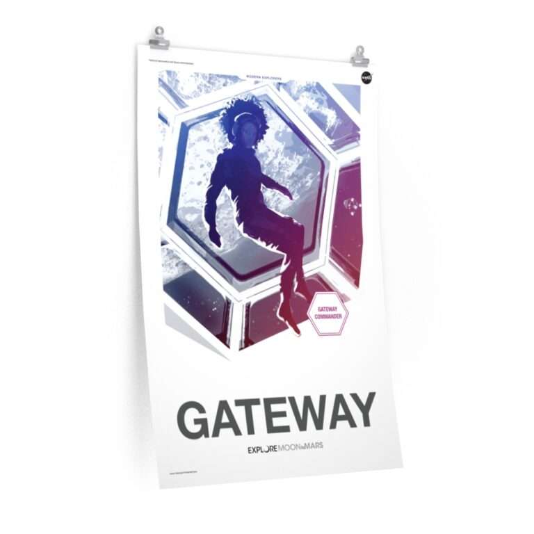 Gateway: Printed NASA "Moon to Mars" poster