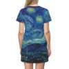 Vincent van Gogh "The Starry Night" T-Shirt Dress - Image 3