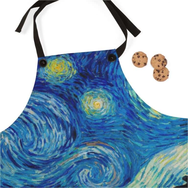 Apron ft. "The Starry Night" by Vincent van Gogh - Image 3
