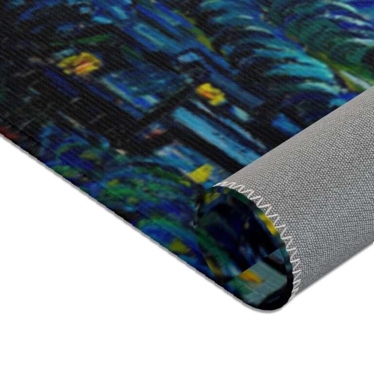 Polyester Area Rug ft. "The Starry Night" by Vincent van Gogh - Image 3