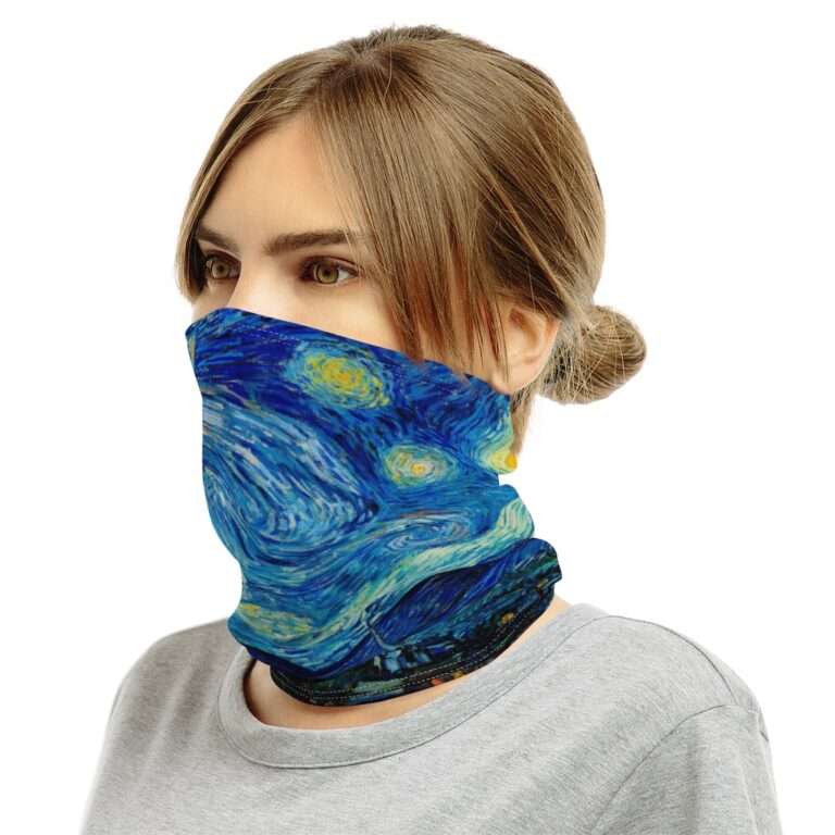 Neck Gaiter ft. "The Starry Night" by Vincent van Gogh - Image 3