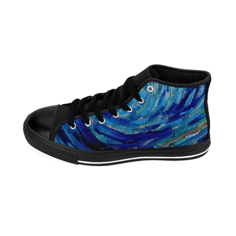 Vincent van Gogh "The Starry Night" Women's High-top Sneakers - Image 3