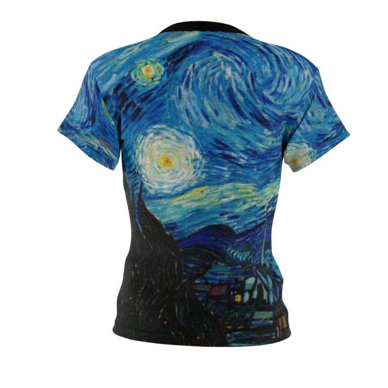 Vincent van Gogh "The Starry Night" Women's Novelty T-Shirt - Image 3