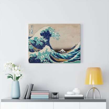 Canvas print of "The Great Wave off Kanagawa" by Katsushika Hokusai (1829)