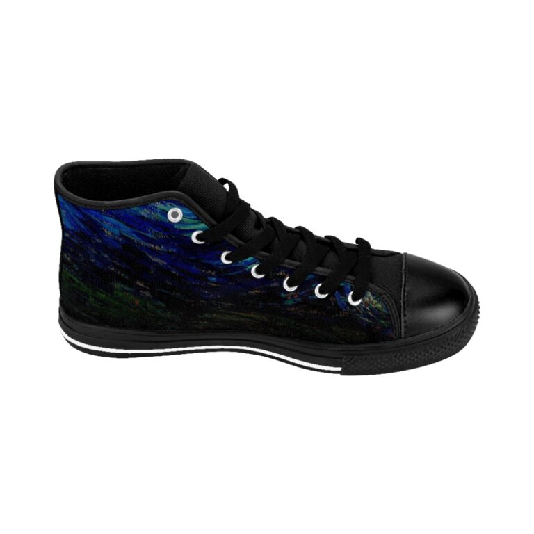 Vincent van Gogh "The Starry Night" Men's High-top Sneakers - Image 4