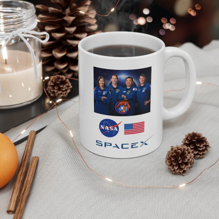 NASA Mug for "CREW-2" Mission ft. SpaceX Crew Dragon - Image 4