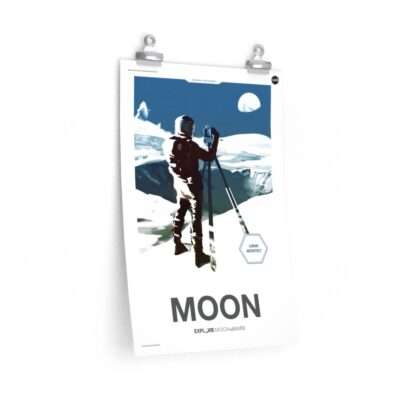 Moon: Printed NASA "Moon to Mars" poster