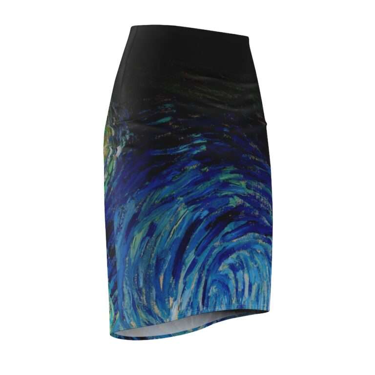 Vincent van Gogh "The Starry Night" Women's Pencil Skirt - Image 4